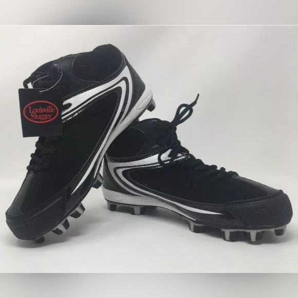 Louisville Slugger Other - Louisville Slugger Ball Cleats Unisex Black & White Sz. M6.5/ W8